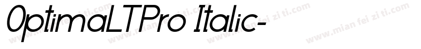 0ptimaLTPro Italic字体转换